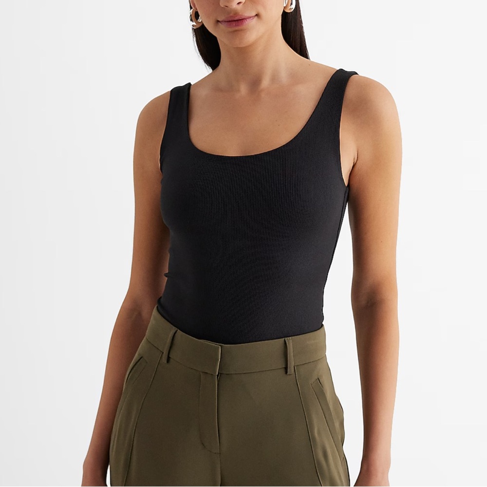 Express Body Contour Scoop Neck Bodysuit